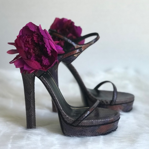 ❌SOLD❌ GUCCI SCHNEIDER PLATFORM SANDAL 37.5 - Picture 5 of 8